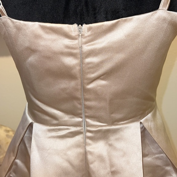 Pretty little Thing Sz 10 satin look cocktail backless dress - Picture 4 of 8